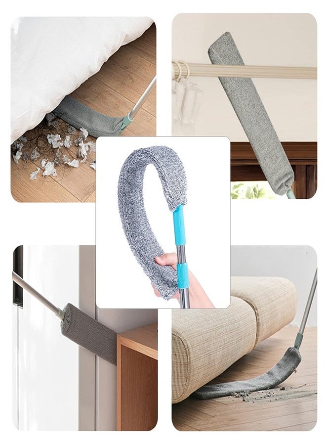 Zakudi Microfiber Gap Dust Brush Cleaner for Cleaning Under Bed with Long Handle Mop Flexible Washable and Retractable Gap Duster Brush Bottom Cleaning,Pack of 1 - Image 5